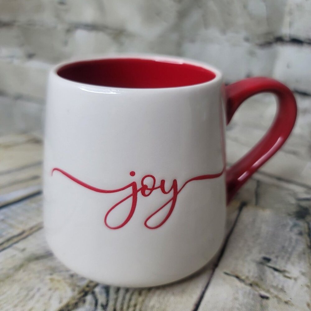 Winter Wonder Lane Home For The Holidays Christmas Mug Joy Script Mug 3.75 Inch